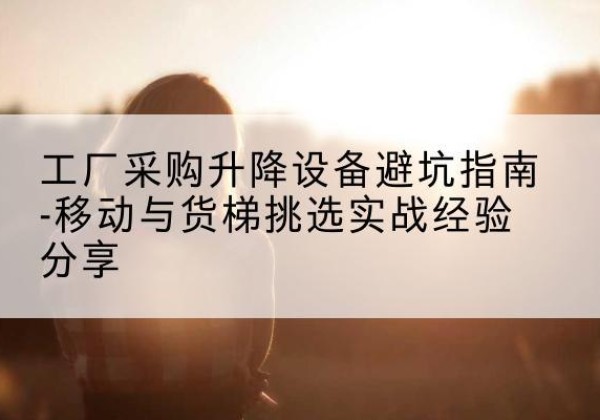临沭移动式升降机怎么选-工厂采购升降设备避坑指南-移动与货梯挑选实战经验分享